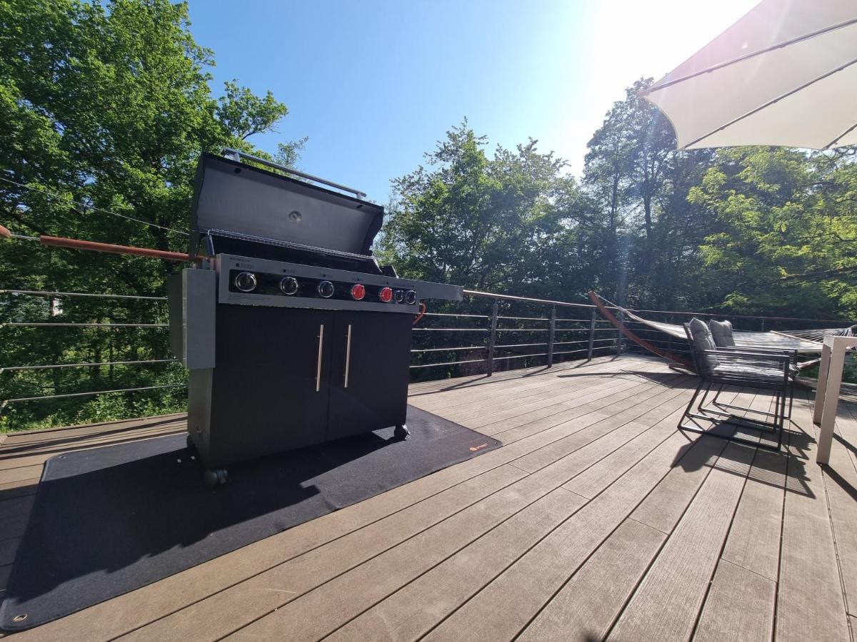 5 Sterne Bahnhoftraum, Appartement "Waldliebe" 133Qm, Grosse Terrasse 70Qm, Qr Code Scannen Fuer Virtuellen Rundgang, Premium Ausstattung Braunfels Exterior photo